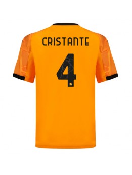 AS Roma Bryan Cristante #4 Replika Borta Kläder 2025-26 Kortärmad